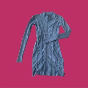Long sleeve Bodycon Zip Dress